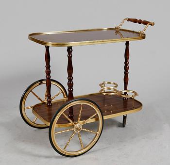 SERVERINGSVAGN, mässing, 1900-talets mitt.