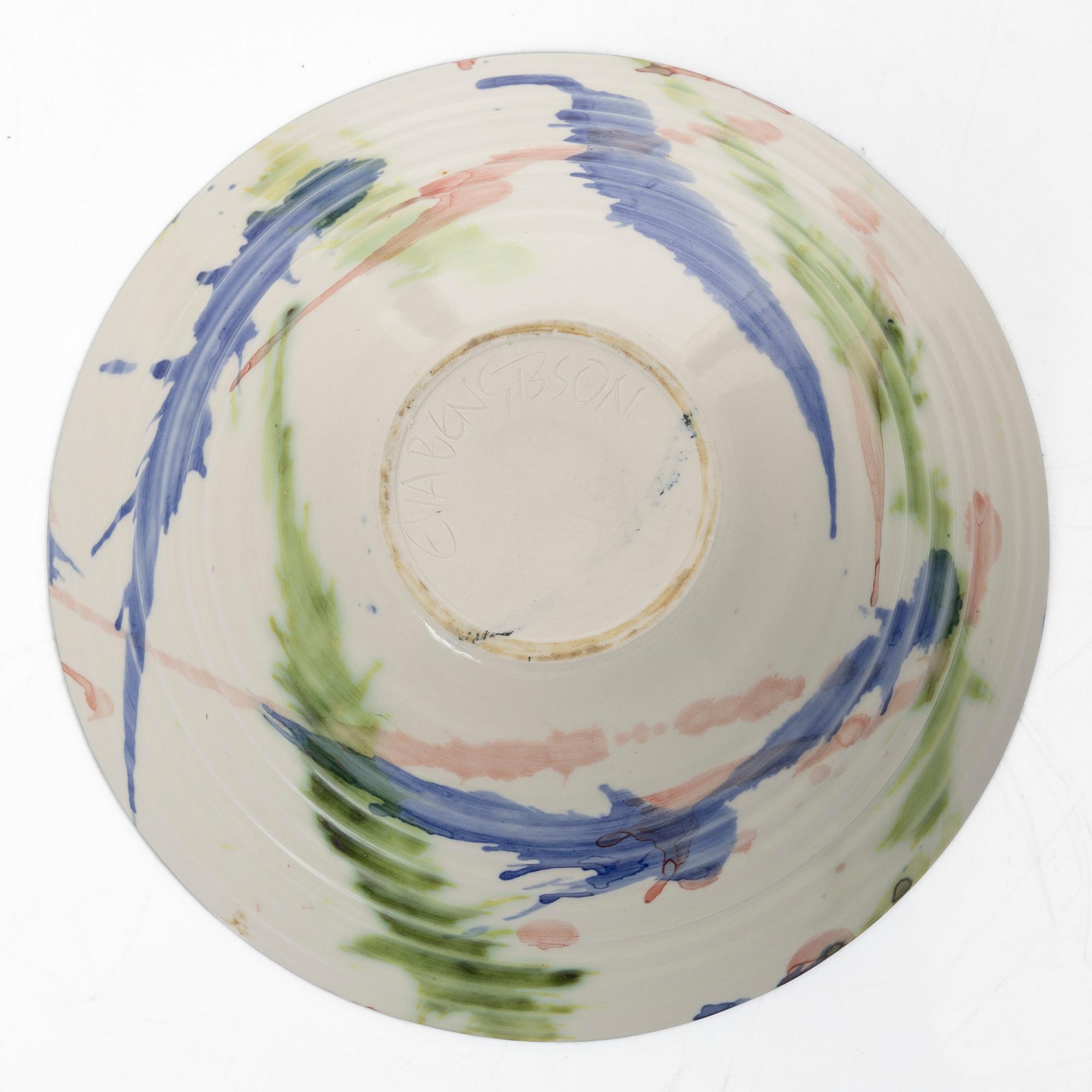 Eva Bengtsson, skål, stengods, egen verkstad, Frillesås.