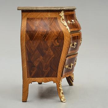 A Swedish Rococo 18th century commode presumably by Gustaf Foltiern (master in Stockholm 1771-1804).