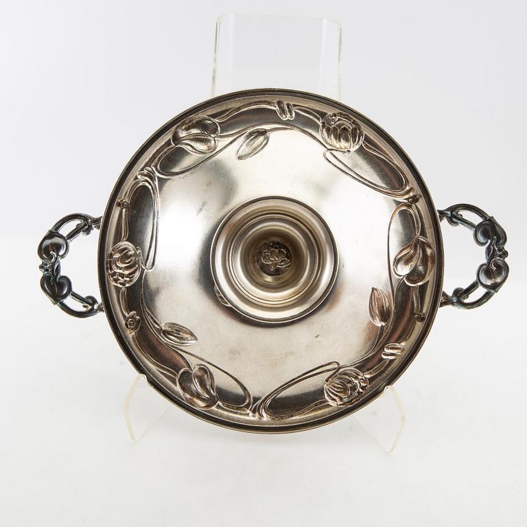 Plate Jugend GAB silver-plated, early 20th century.
