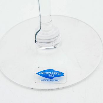 Heikka Orvala, glasservis, 42 st, "Taika", Nuutajärvi/ Arabia Finn Crystal, Finland, 1900-tal.