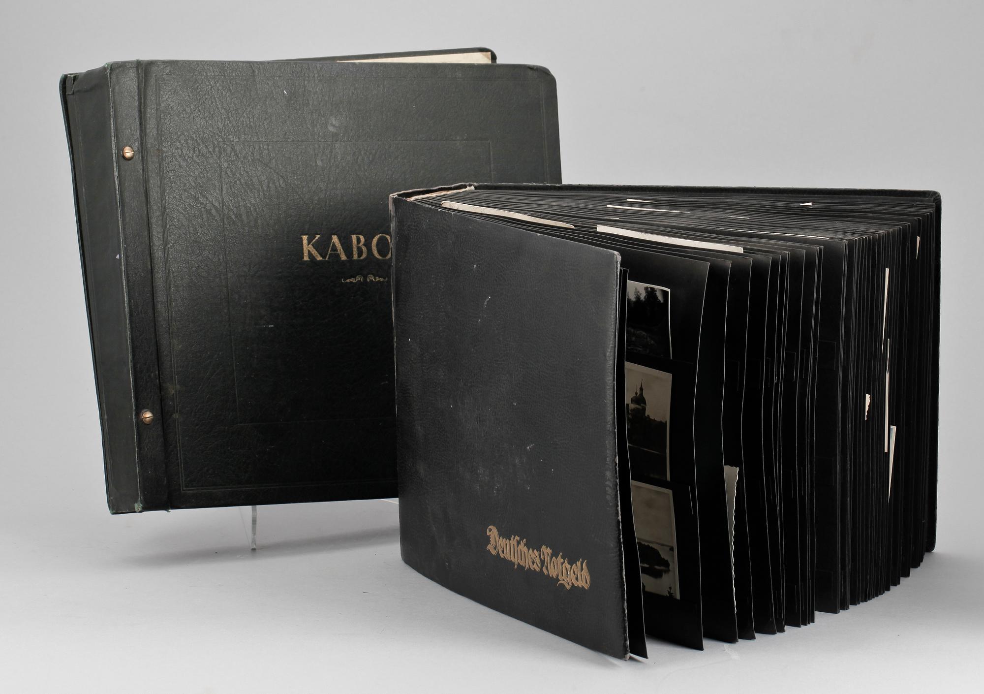 VYKORTSALBUM MED VYKORT, 1900-talets första hälft.