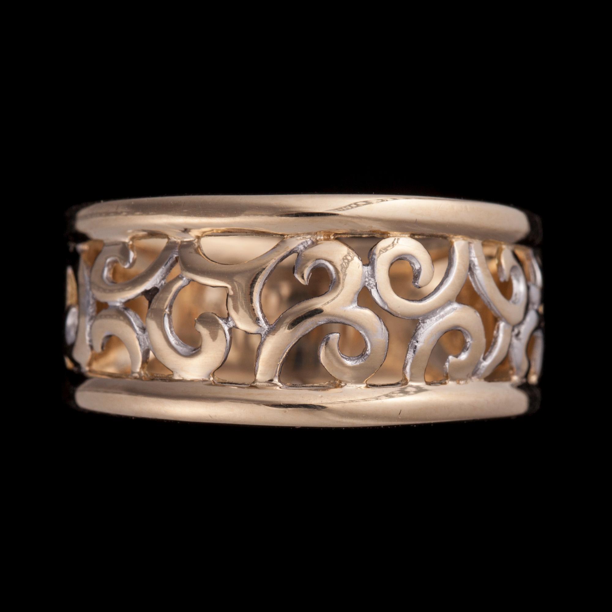 RING, 14K guld. Finska kontrollstämplar. Vikt ca 4,7 g.