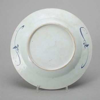 TALLRIK, porslin, Qing dynastin, Kangxi, 1662-1722.