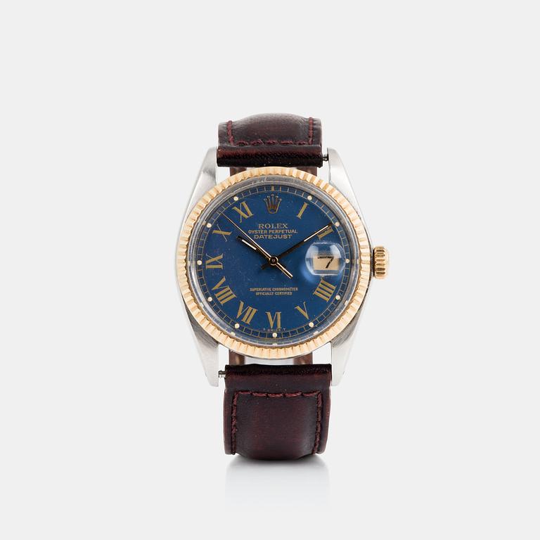 ROLEX, Datejust, "Blue Buckley Dial".