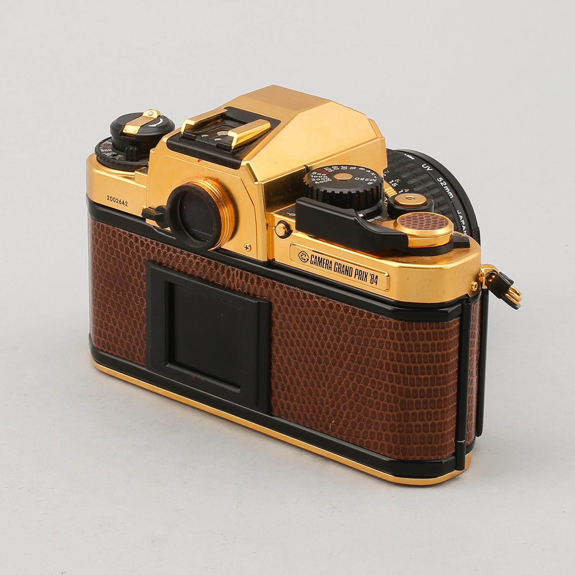 NIKON FA, gold camera grand prix 84 edition, förgylld, 1984