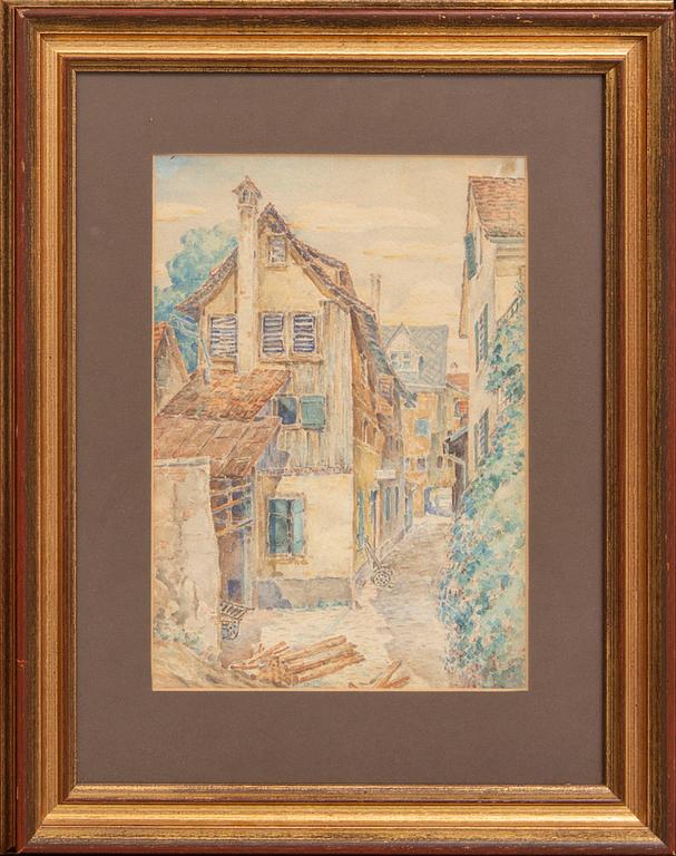 Carl Wilhelmson, a signed water color.