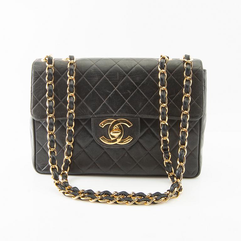Chanel, bag, "Jumbo Single Flap Bag", 1994-96.