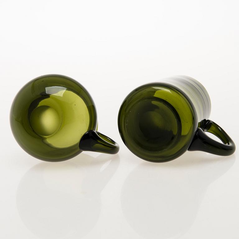 KAJ FRANCK, GLASSERVISDELAR, 10 st, "Tupa", Iittala 1948-54.