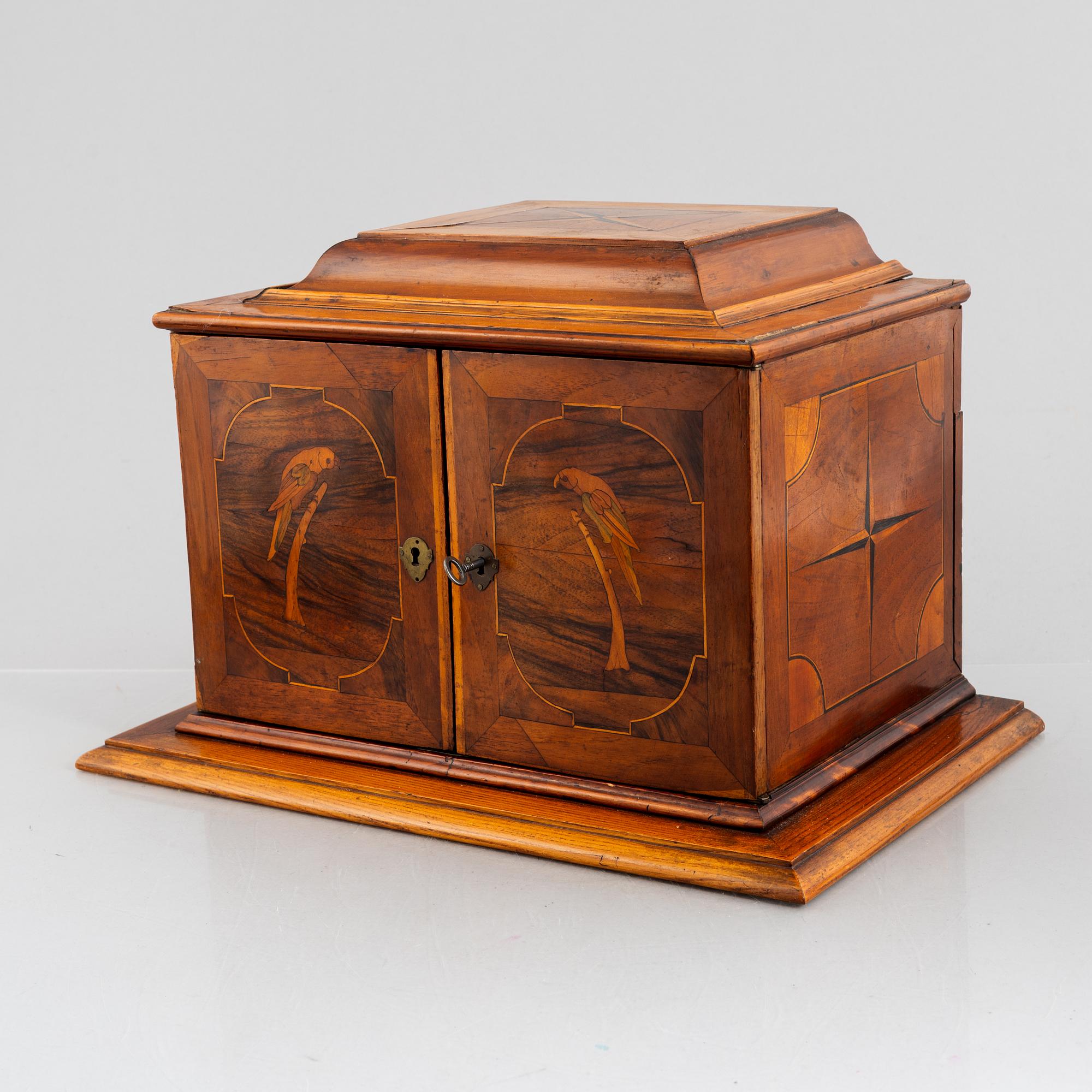 A small late baroque cabinet, 18th century.