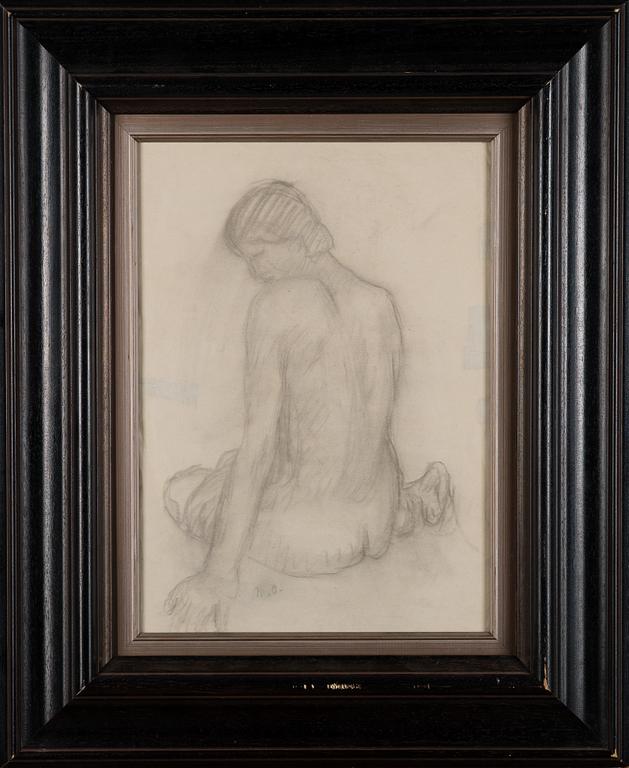 MIKKO OINONEN, blyertsteckning på papper, signerad M.O.