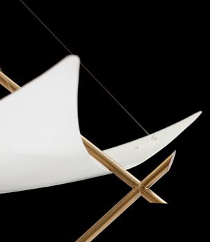 ANGELO LELLI, takarmatur, "Suspended ceiling light", Italien, 1950-tal.