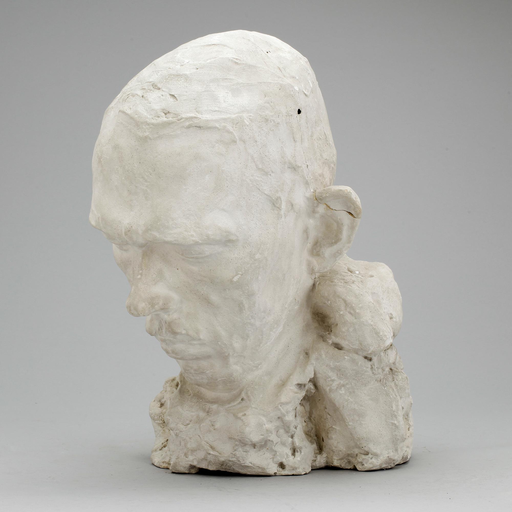 SKULPTUR, gips, okänd konstnär, ej signerad, 1900-tal.