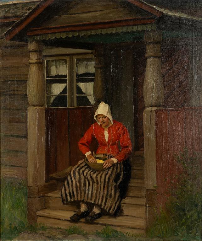 Sam Uhrdin, By the steps.