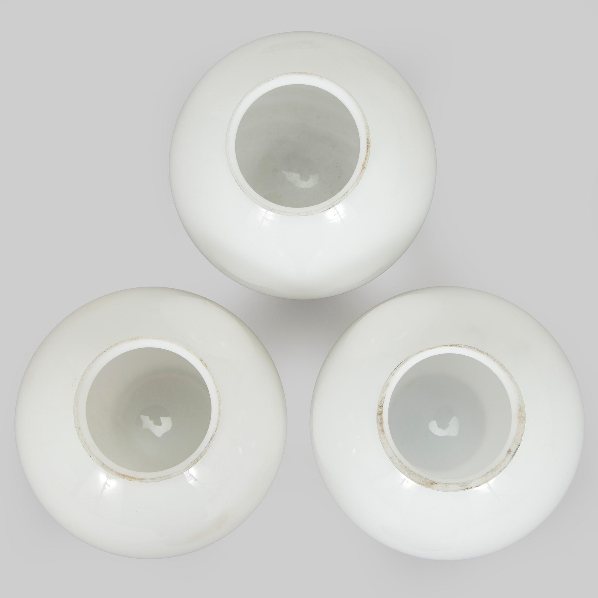 Paavo Tynell, a set of three 1930s ceiling lamps '2008' for Taito Oy.