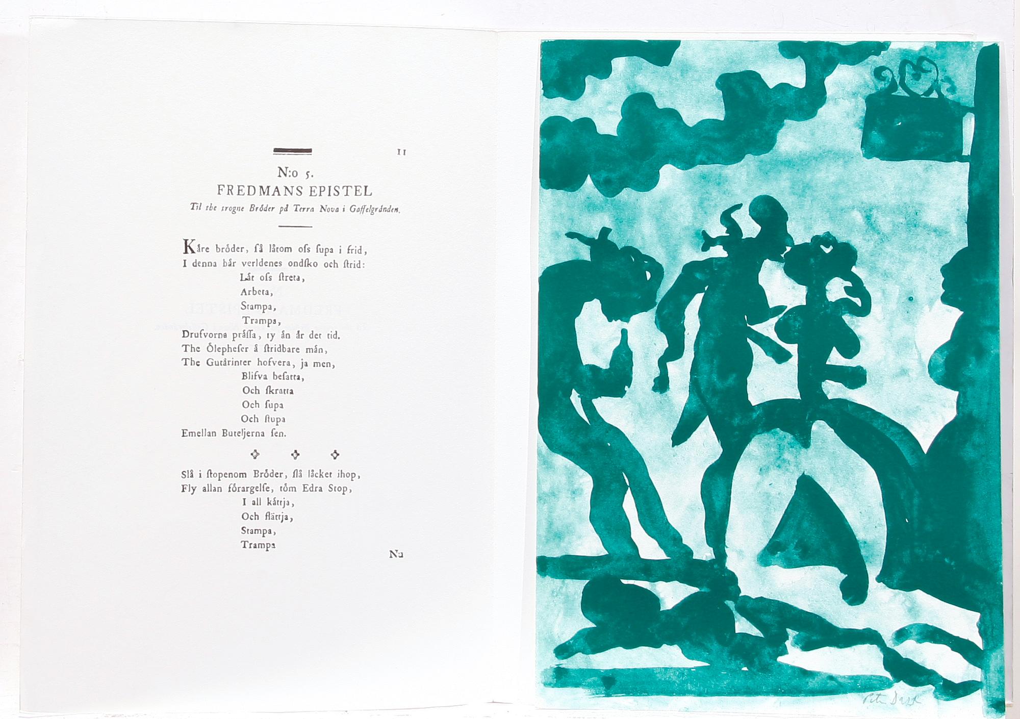 PETER DAHL, färglitografi, sign.