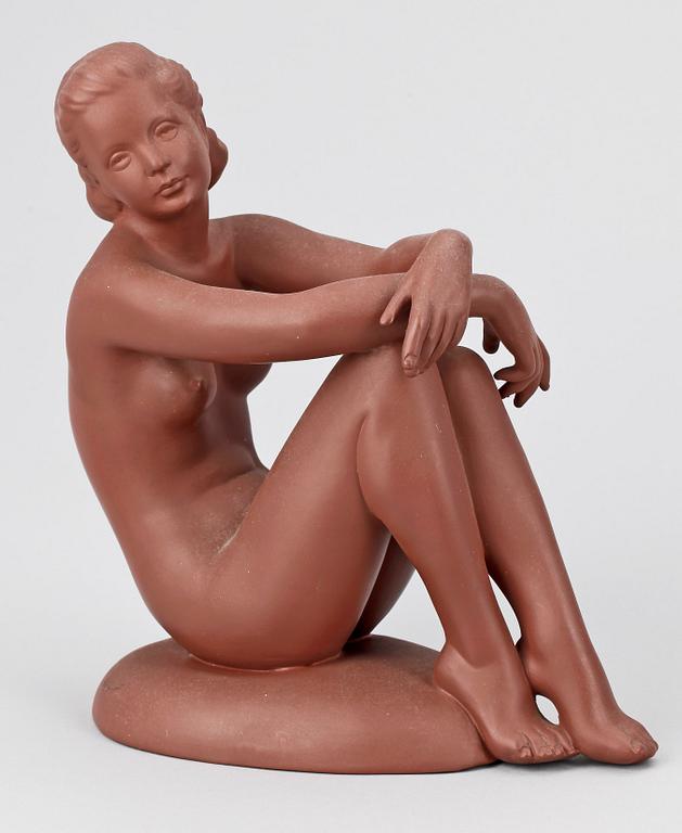 FIGURIN, keramik, Goldscheider, Wien, Österrike, 1900-talets första hälft.