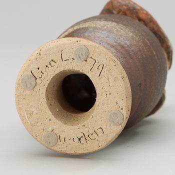 A unique Lisa Larson stoneware sculpture, Gustavsberg Studio 1979.