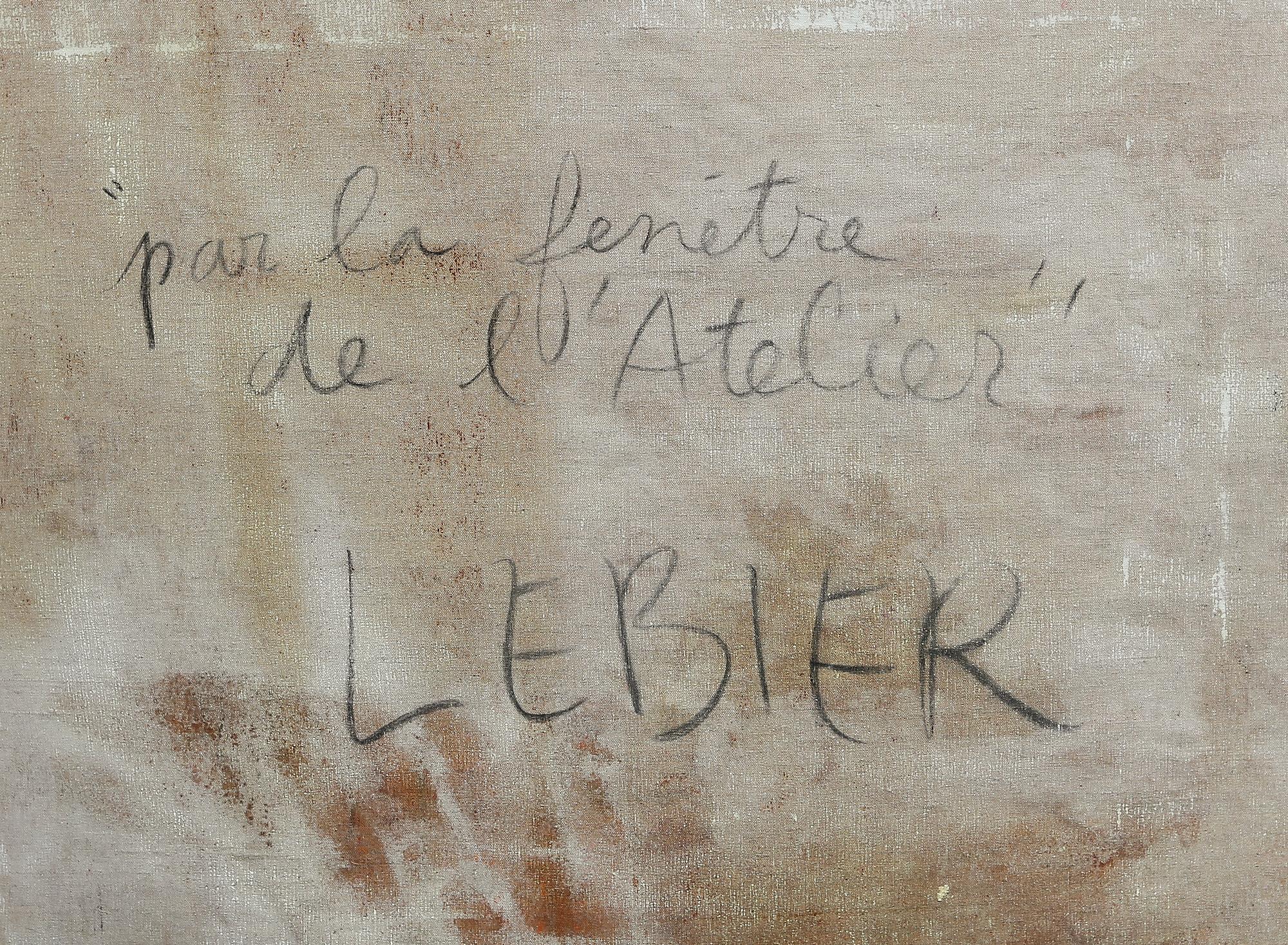 DANIEL LEBIER, olja på duk, signerad.