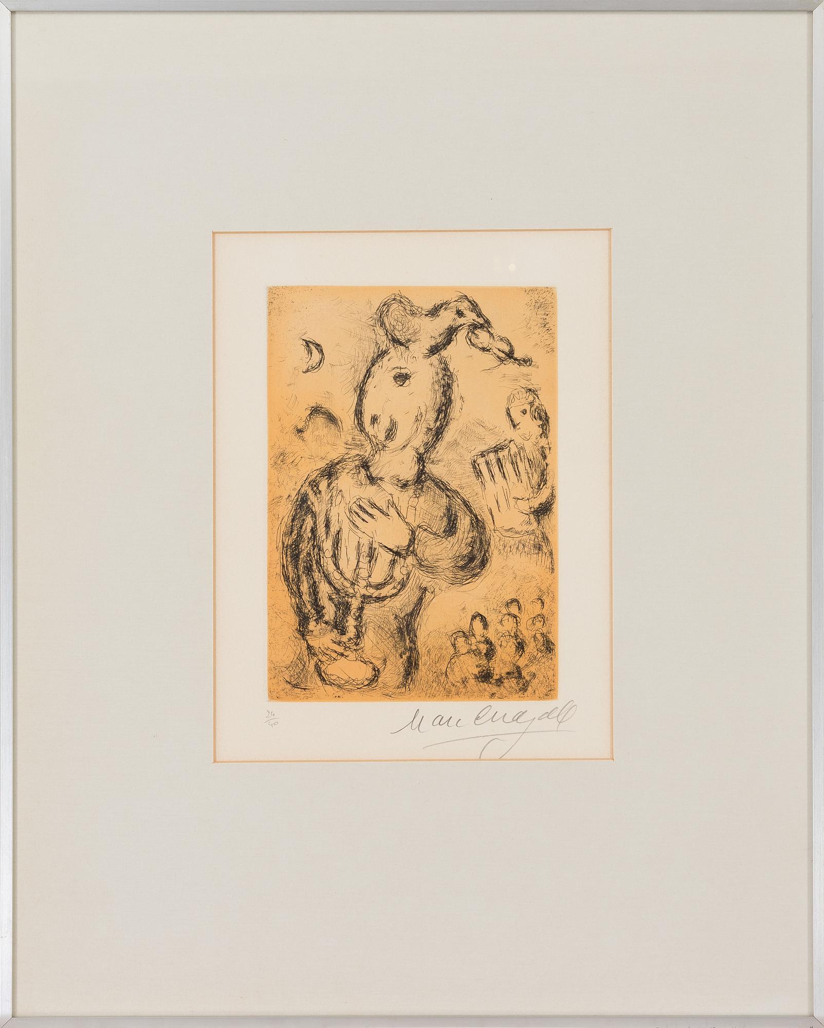 MARC CHAGALL, SARJASTA "PSAUMES DE DAVID".