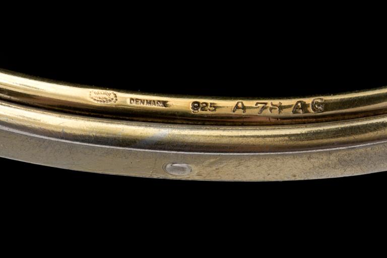 ARMLÄNK, Sterling silver, Georg Jensen, Köpenhamn. Vikt ca 37g.
