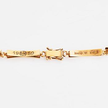 Bengt Liljedahl, An 18K gold necklace, Stockholm 1989.