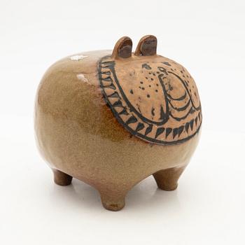 Lisa Larson, Figure, stoneware, "Bulldog", from the series "Stora zoo", Gustavsberg.