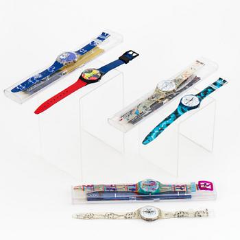 SWATCH, Artist Set, 6 pcs. wristwatches, 33,9 mm,