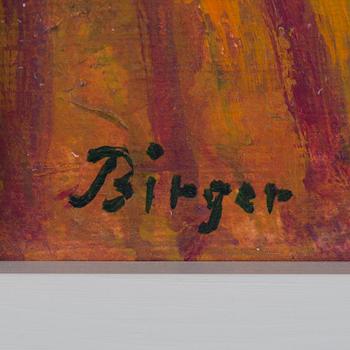 BIRGER BIRGER-ERICSON, oil on panel, signed.