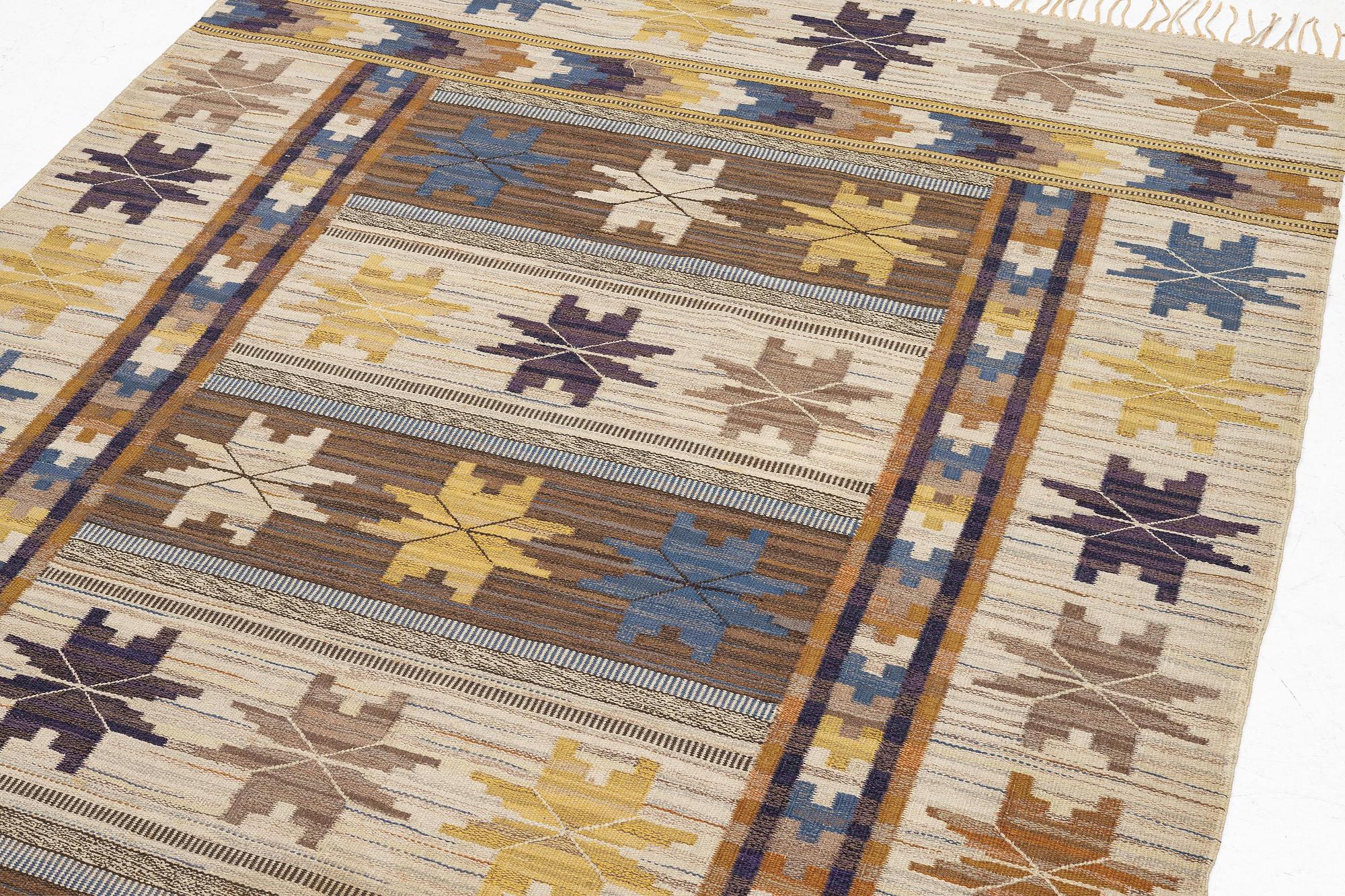 Märta Måås-Fjetterström, a carpet, 'Höstmattan', flat weave, c. 310 x 211 cm, signed MMF.