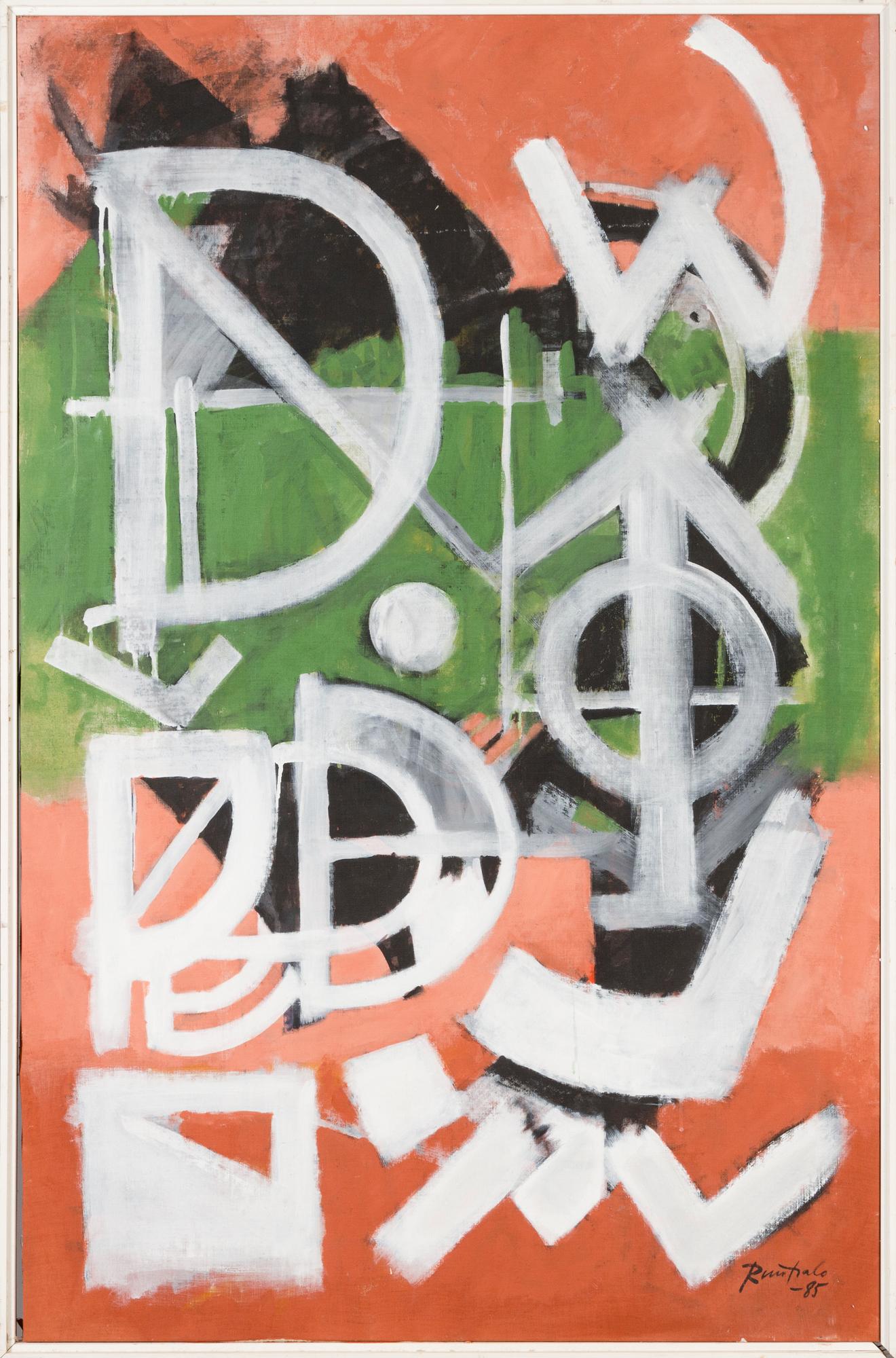 EINO RUUTSALO, akryyli kankaalle, signeerattu ja päivätty -85.