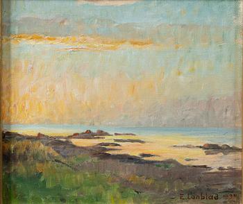 Emilia Lönblad, Coastal scene, possibly Arild.