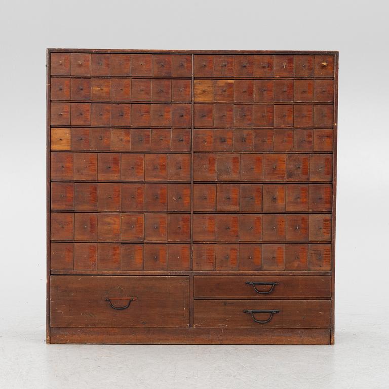 A pharmacy cabinet, Kyoto, Japan, first part of the 20th century.