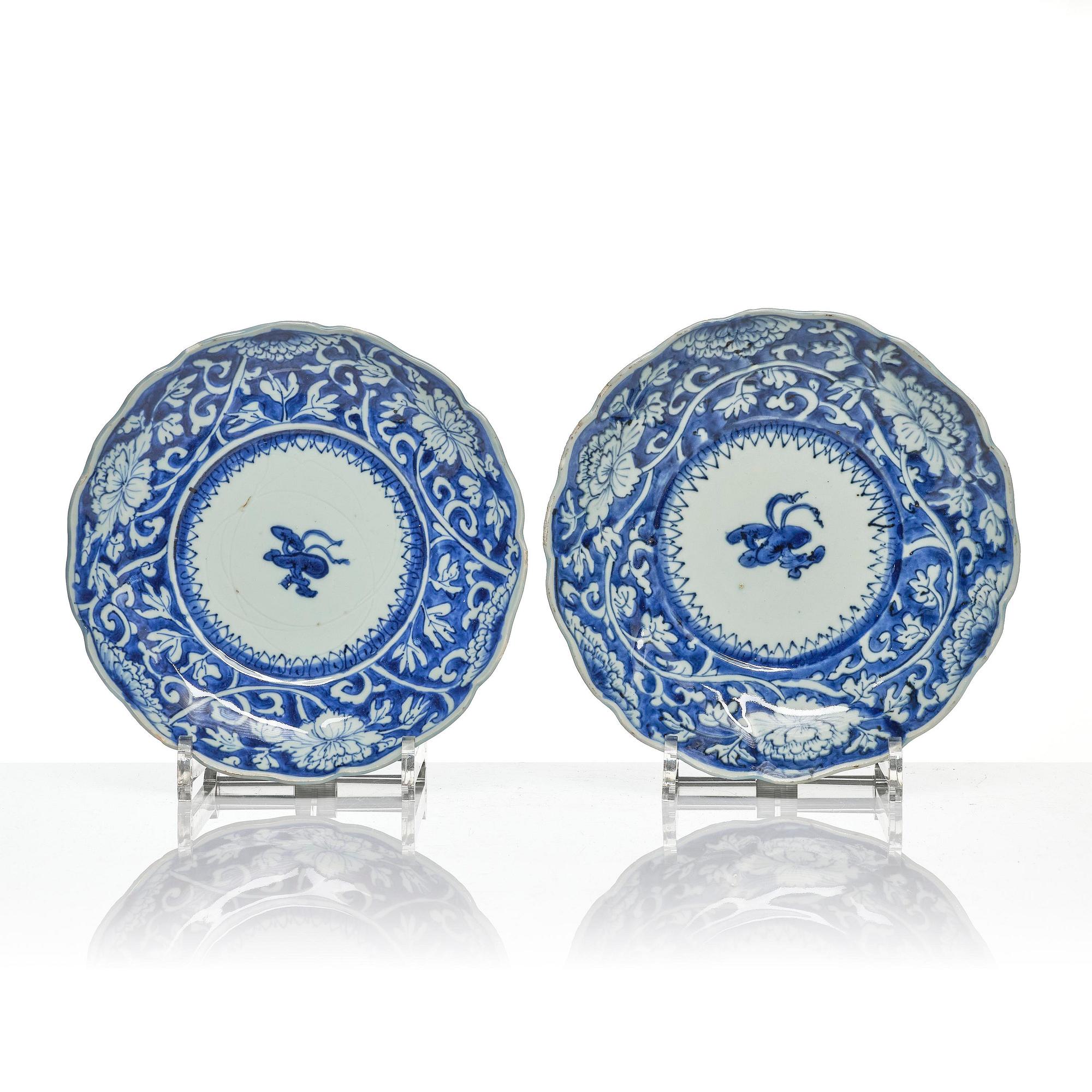 Fat, 10 stycken, porslin. Tianqi/Chongzhen, 1600-tal.
