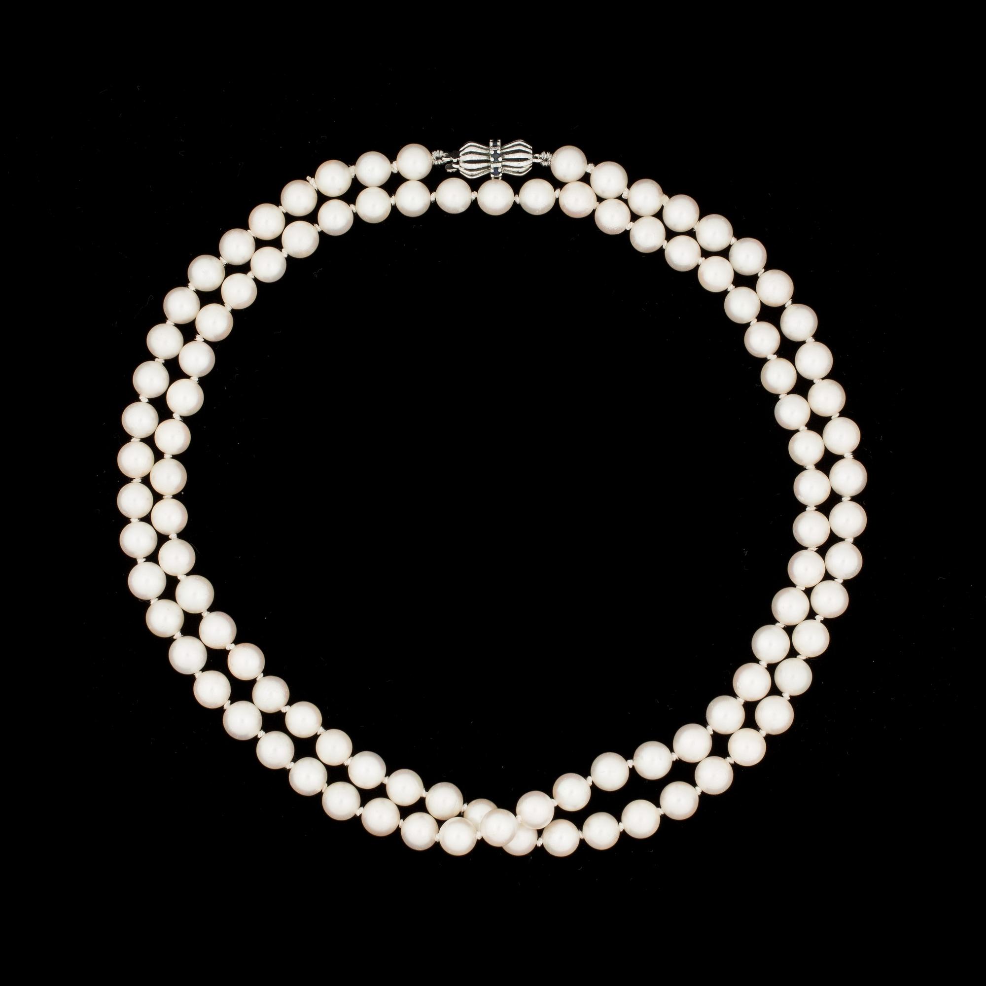 COLLIER, pärlor. Vikt ca 55g.