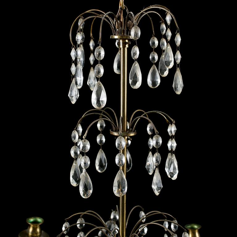 LJUSKRONA, gustaviansk stil, 1900-talets första hälft, höjd 60 cm.