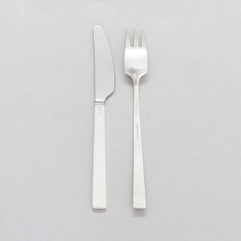 Bertel Gardberg, bestickuppsättning, 12 delar,  silver (916), "Birgitta", Hopeatehdas oy, Helsingfors 1960-66.