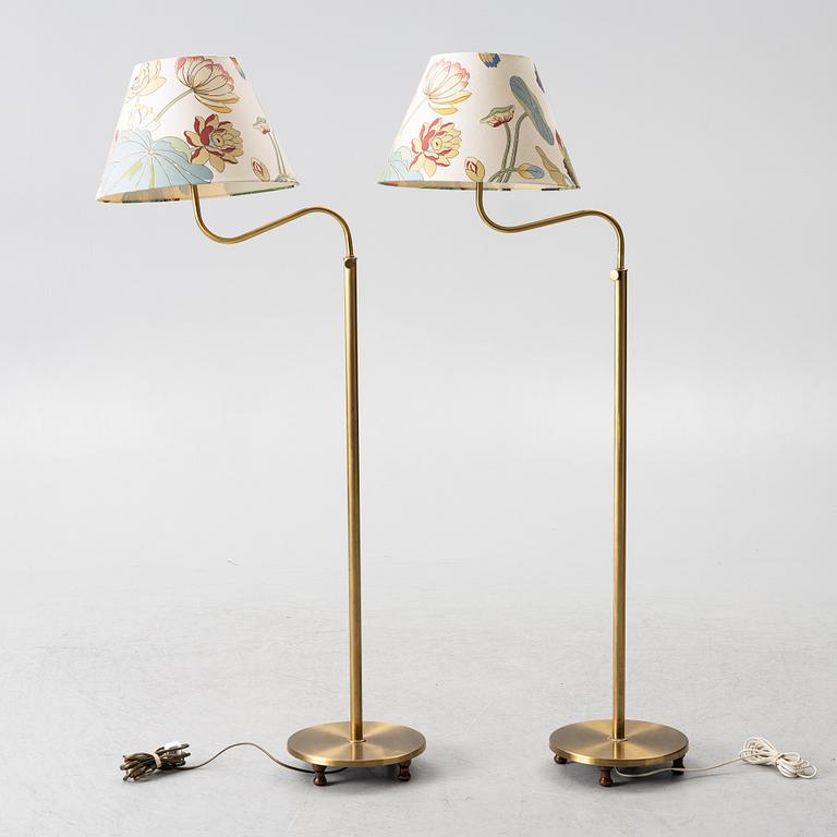 Josef Frank, a pair of model G2568 floor lamps, Svenskt Tenn.