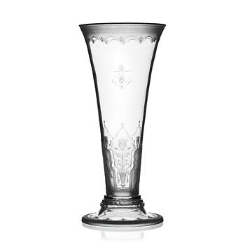 258. Edward Hald, an engraved glass cup, Orrefors 1926.