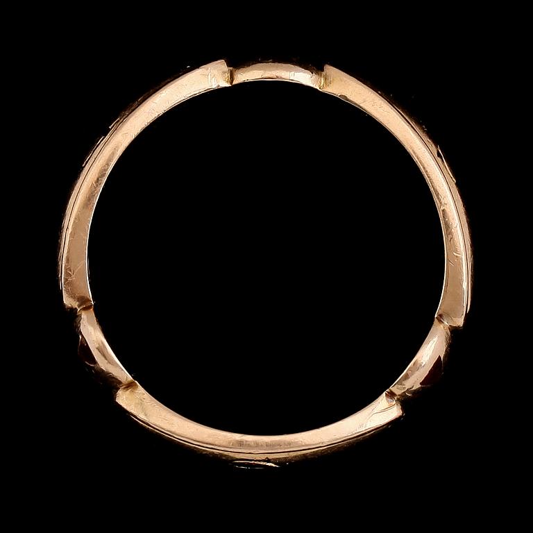 FRIMURARRING, 18 k guld, 1927. Vikt ca 9 gram.