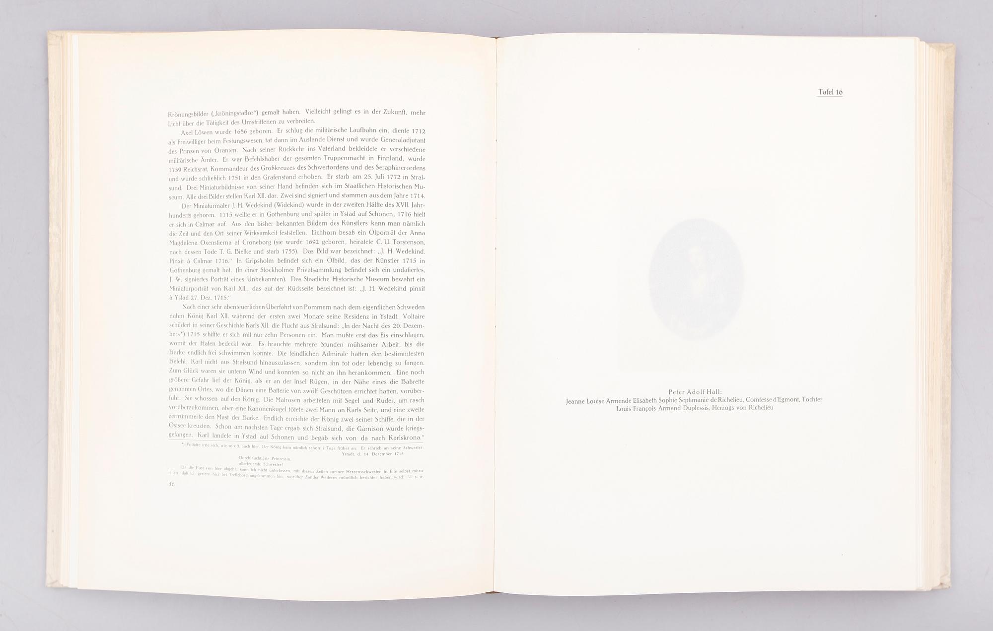 BÖCKER, 2 vol, Die Bildnis-Miniatur in Skandinavien von Ernst Lemberger, Berlin 1912.