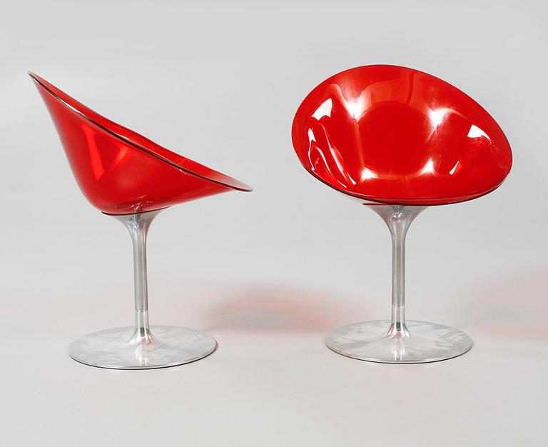 STOLAR, ett par, "Eros", Philippe Starck för Kartell, Italien, 1900-/2000-tal.