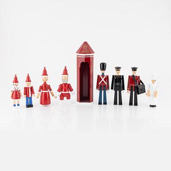 Kaj Bojesen, figuriner, 9 delar, Danmark.