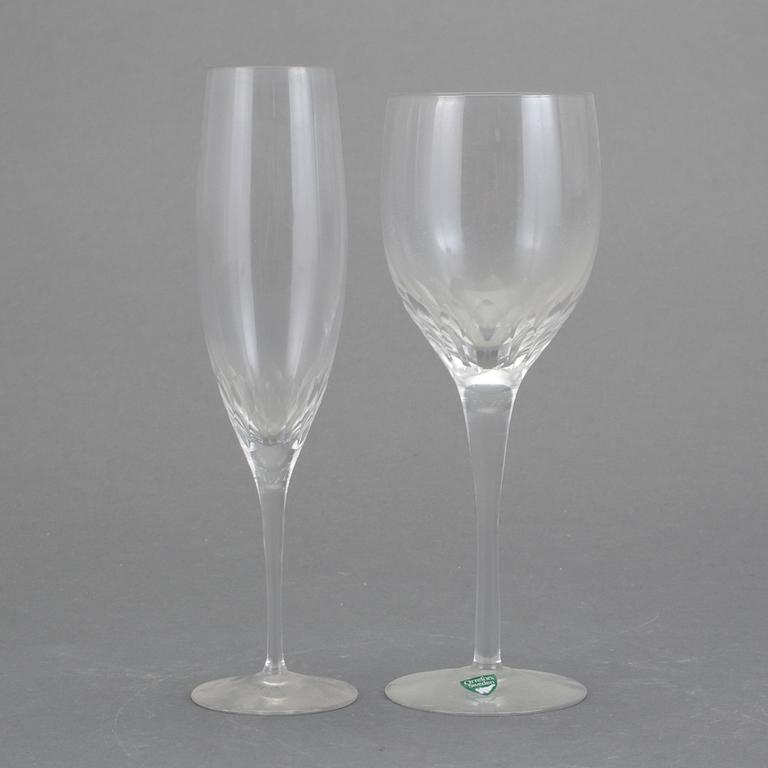 SERVISDELAR, 16 st, "Prelude", Nils Landberg, Orrefors.