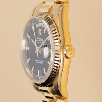 Rolex, Day-Date, "Black & Champagne Dial", ca 1998.
