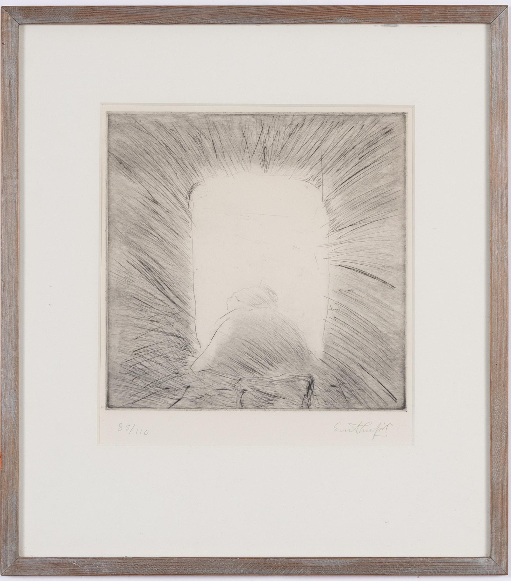 Evert Lundquist, "Vid fönstret (Genom porten)".