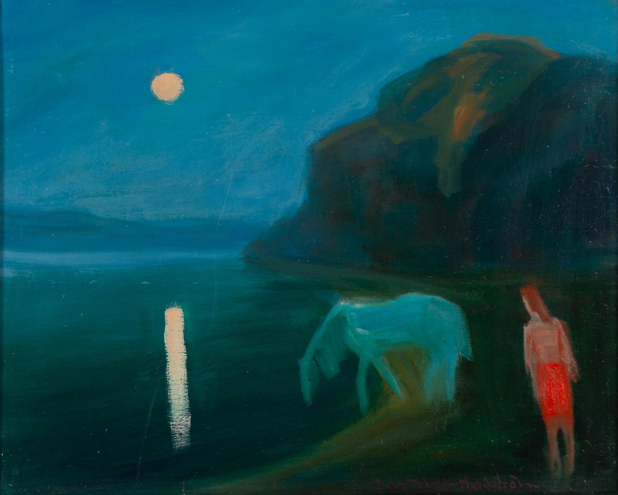 Bertel Bertel-Nordström, Moonlight landscape.