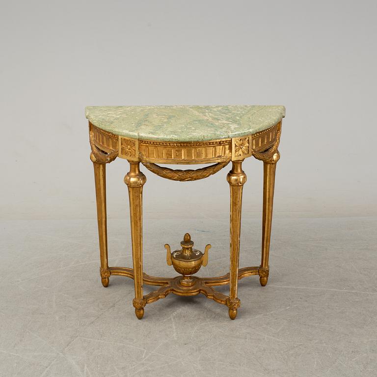 A second half of the 18th century Gustavian consol table.