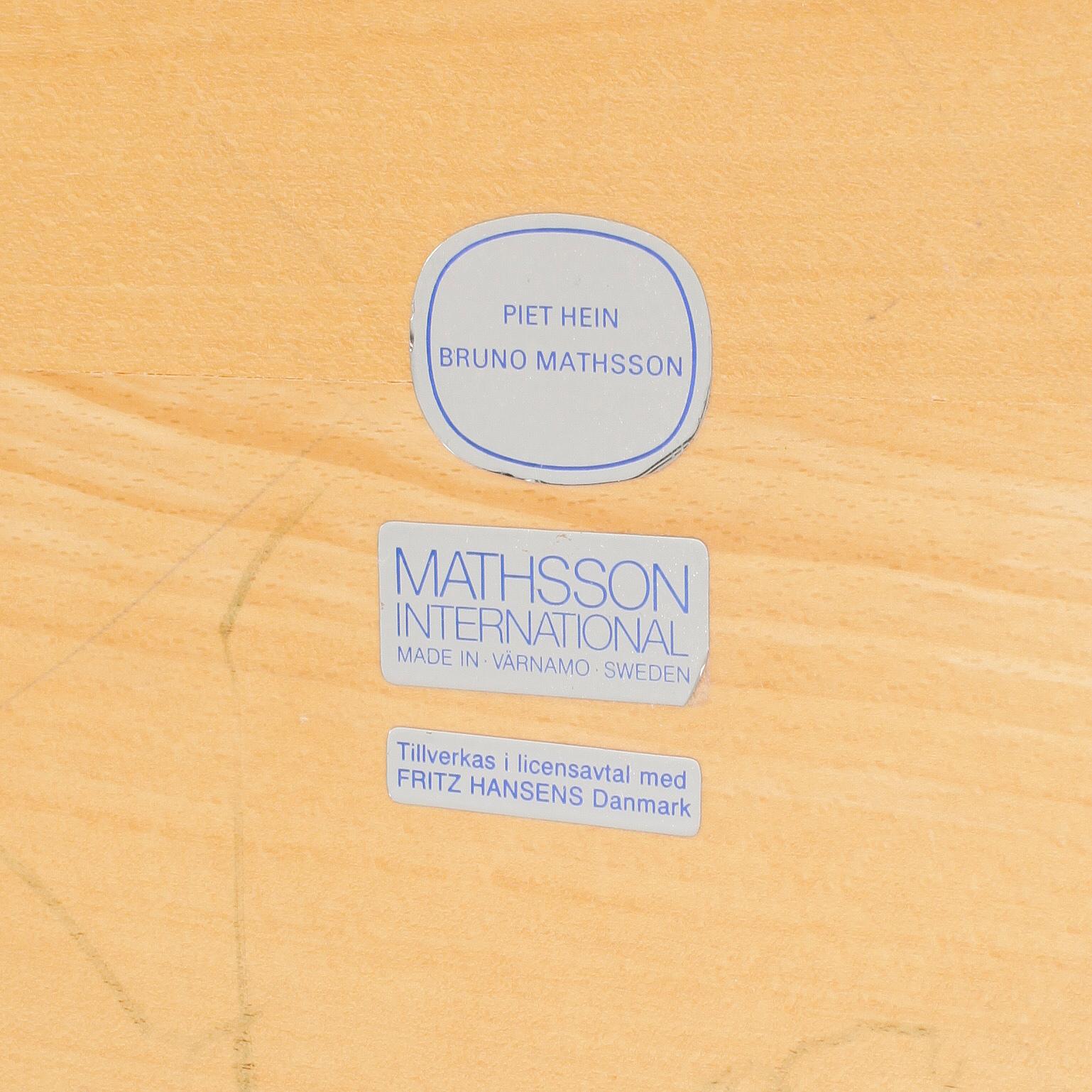 SOFFBORD, "Supercirkel", Bruno Mathsson & Piet Hein, Bruno Mathsson International, Värnamo.