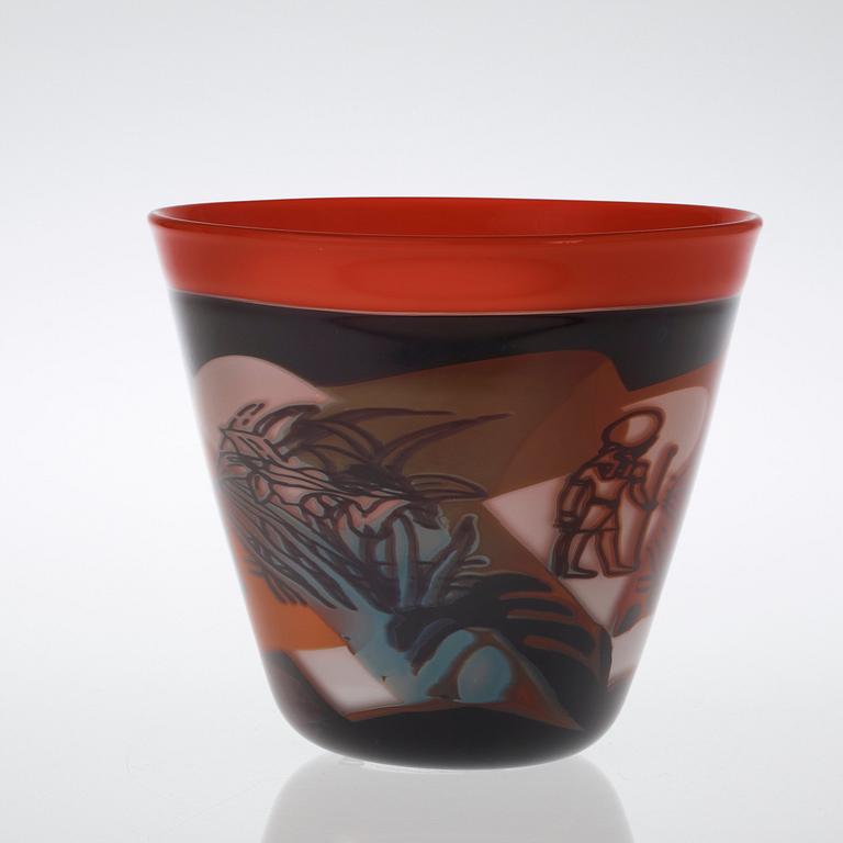 A KLas-Göran Tinbäck 'Graal' glass vase, 1998.